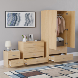 Vida Designs Riano Pine 3 Piece Bedroom Furniture Set - Wilko - thumbnail 6