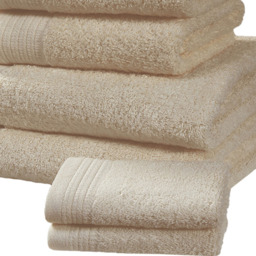 Rapport Home Chatsworth Super Soft 600gsm Combed Cotton Biscuit Bath Towel - Size: 4 x 70 x 120cm - Brown - Wilko - thumbnail 4