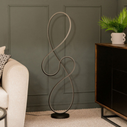 ValueLights Infinity Black Swirl Integrated LED Floor Lamp - Size: 114 x 36.5 x 36.5cm - Wilko - thumbnail 5