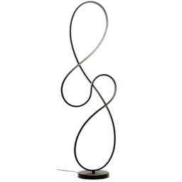 ValueLights Infinity Black Swirl Integrated LED Floor Lamp - Size: 114 x 36.5 x 36.5cm - Wilko - thumbnail 1
