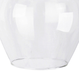 ValueLights Lewis Clear Glass Bell Shaped Ceiling Pendant Shade - Size: 17.5 x 18 x 18cm - White - Wilko - thumbnail 4