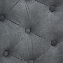 Living and Home Grey Velvet Tufted Dining Chair - Size: Single - Wilko - thumbnail 5