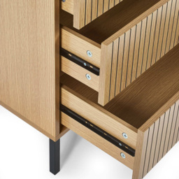 Julian Bowen Sia 5 Drawer Warm Wood Storage Chest - Brown - Wilko - thumbnail 7