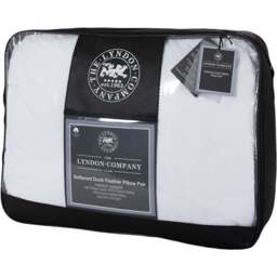 The Lyndon Company Softened Duck Feather Pillow 2 Pack - White - Wilko - thumbnail 1