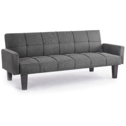 Home Detail Levine Double Sleeper Dark Grey Fabric Sofa Bed - Size: 3 Seater - Wilko - thumbnail 3