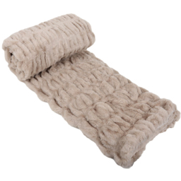 Divante Mink Seersucker Faux Fur Throw 127 x 152cm - Wilko - thumbnail 3