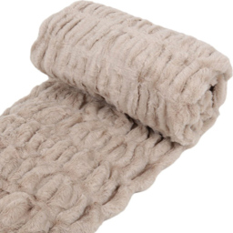 Divante Mink Seersucker Faux Fur Throw 127 x 152cm - Wilko - thumbnail 6