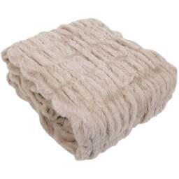Divante Mink Seersucker Faux Fur Throw 127 x 152cm - Wilko