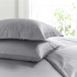 TLC Oxford Platinum 400TC Pillowcase Single Pack - Size: 50 x 75cm - Silver - The Lyndon Company - Wilko