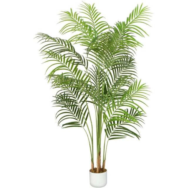 Palm Tree Indoor Artificial Plant 140cm - Size: 140 x 30 x 30cm - Green - MCC - Wilko - image 1