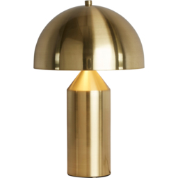 Lighting Collection Satin Brass Dome Table Lamp - Size: 39 x 25 x 25cm - Gold - Wilko - thumbnail 4