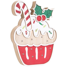 LED Candy Cane Cupcake Decoration Multicolour - Candy Cane Lane - Wilko - thumbnail 3