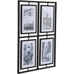 Alston Multi Aperture Metal Photo Frame Black 47.8cm - Wilko - thumbnail 3