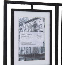 Alston Multi Aperture Metal Photo Frame Black 47.8cm - Wilko - thumbnail 4