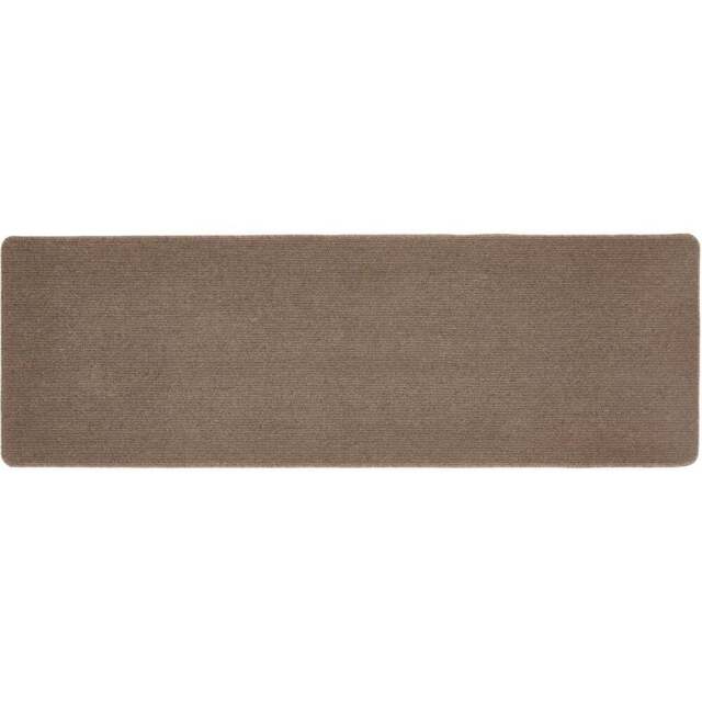 My Mat Stone Plain Stain Resistant Runner 67 x 200cm - Brown - Wilko - image 1