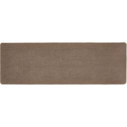 My Mat Stone Plain Stain Resistant Runner 67 x 200cm - Brown - Wilko - thumbnail 1