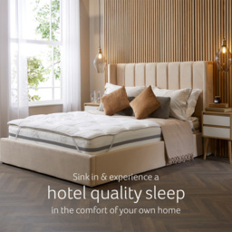 Snuggledown Double Luxurious Hotel Mattress Topper - White - Wilko - thumbnail 4