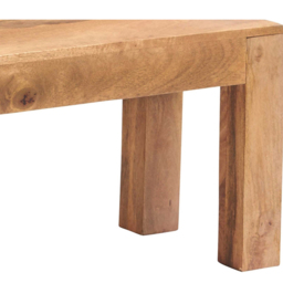 Brooklyn Napoli Toko 2 Seater Light Mango Dining Bench - Brown - Wilko - thumbnail 4
