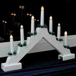Marco Paul LED White Candle Bridge - Size: 40.5 x 31 x 8cm - Wilko - thumbnail 4