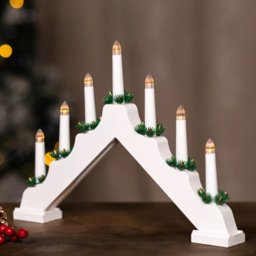 Marco Paul LED White Candle Bridge - Size: 40.5 x 31 x 8cm - Wilko - thumbnail 5