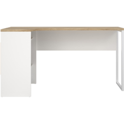 Florence Function Plus 2 Drawer Corner Desk White and Oak - Size: 81 x 145 x 76cm - Brown - Furniture to Go - Wilko - thumbnail 7