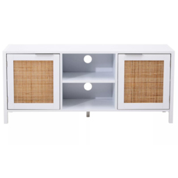 Interiors by Premier Sherman 2 Door 2 Shelf White Media Unit - Size: 120 x 38 x 52cm - Wilko - thumbnail 4