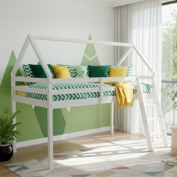 Kidsaw Jinsen Mid Sleeper Single Bed - White - Wilko - thumbnail 6
