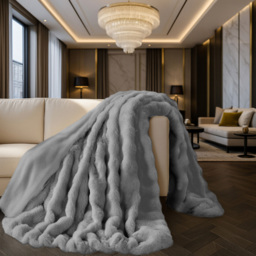 Sweet Dreams Silver Alpine Throw 200 x 240cm - Wilko - thumbnail 3