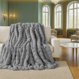Sweet Dreams Silver Alpine Throw 200 x 240cm - Wilko - thumbnail 4