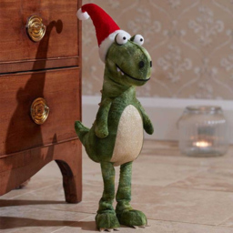 Marco Paul Green Festive Dinosaur - Size: 60 x 30 x 30cm - Wilko - thumbnail 3