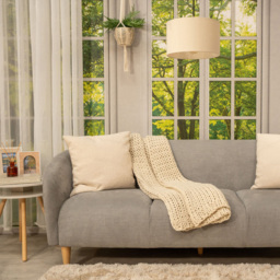 ValueLights Reni Natural Fabric Small Drum Shade - Size: 25 x 15 x 25cm - Cream - Wilko - thumbnail 5
