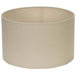 ValueLights Reni Natural Fabric Small Drum Shade - Size: 25 x 15 x 25cm - Cream - Wilko