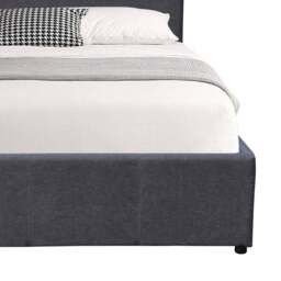Comfy Living Small Double Dark Grey Ottoman Bed Frame with LED - Wilko - thumbnail 5