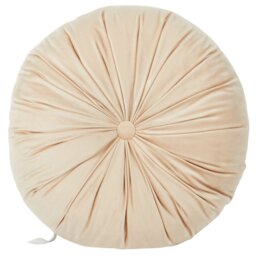 Round Velvet Cushion - Mink - Divante - Wilko - thumbnail 1