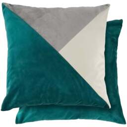 Serene Picasso Emerald Cushion Cover 43 x 43cm - Green - Wilko - thumbnail 1