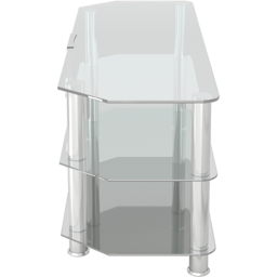 AVF Classic 3 Shelf Clear and Chrome Corner TV Stand - AVF Group Ltd - Wilko - thumbnail 5