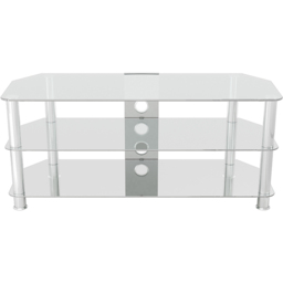 AVF Classic 3 Shelf Clear and Chrome Corner TV Stand - AVF Group Ltd - Wilko - thumbnail 4