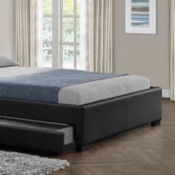 Home Detail Comet Double Black Faux Leather Bed Frame with LED - Wilko - thumbnail 5