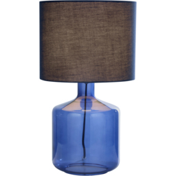 Lighting Collection Adjo Blue Fabric Table Lamp - Size: 44 x 25 x 25cm - Wilko - thumbnail 4
