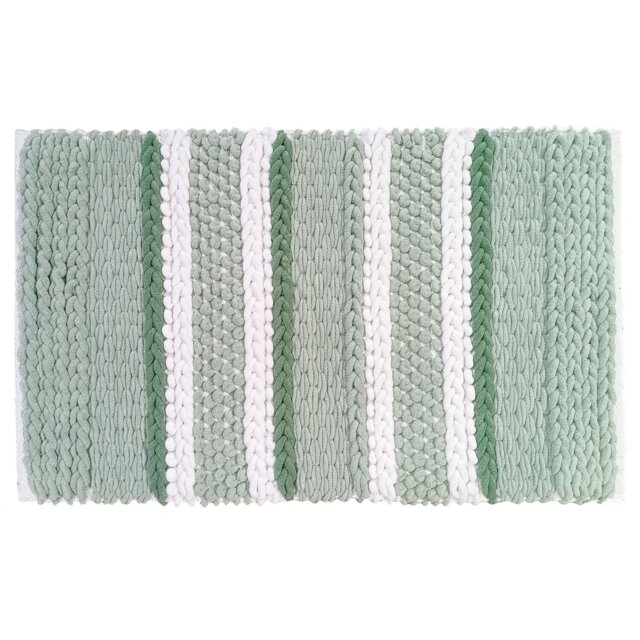 Combo Cable Bath Mat - Sage - Wilko - image 1