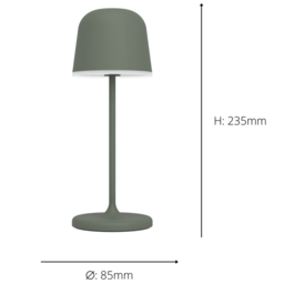 EGLO Mannera-S LED Green Portable Table Light - Size: 20 x 7.5 x 20cm - Wilko - thumbnail 5