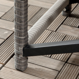 Outsunny Wicker Coffee Table Grey - Size: 43 x 12 x 84cm - Wilko - thumbnail 5