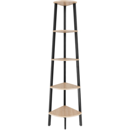 tectake Portland 4 Shelf Oak Sonoma Shelving Unit - Brown - Wilko - thumbnail 3