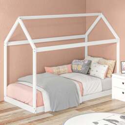 Portland White Tree House Wooden Single Bed - Wilko - thumbnail 1