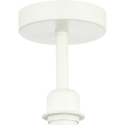 Happy Homewares Traditional Matt White Ceiling Light - Size: 17 x 12 x 12cm - Wilko - thumbnail 3
