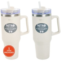 Nitro Neutrals Stainless Steel Vacuum Tumbler - Wilko