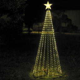 The Christmas Workshop 573 LED Warm White Outdoor Cone Tree 6ft - Wilko - thumbnail 5