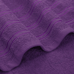 Velosso Hampi Cotton Purple Bath Sheet Set of 2 - Wilko - thumbnail 4