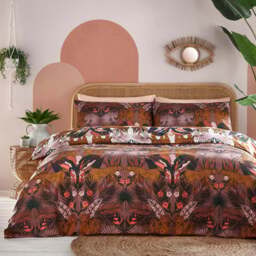 furn. Kaihalulu Super King Cocoaberry Duvet Set - Multi - Wilko - thumbnail 1