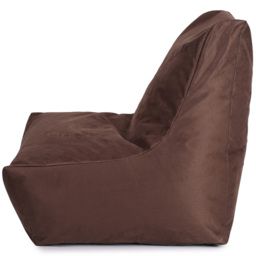 Kaikoo Chocolate Boucle Slammer Chair - Size: 80  x 65  x 90cm - Wilko - thumbnail 5